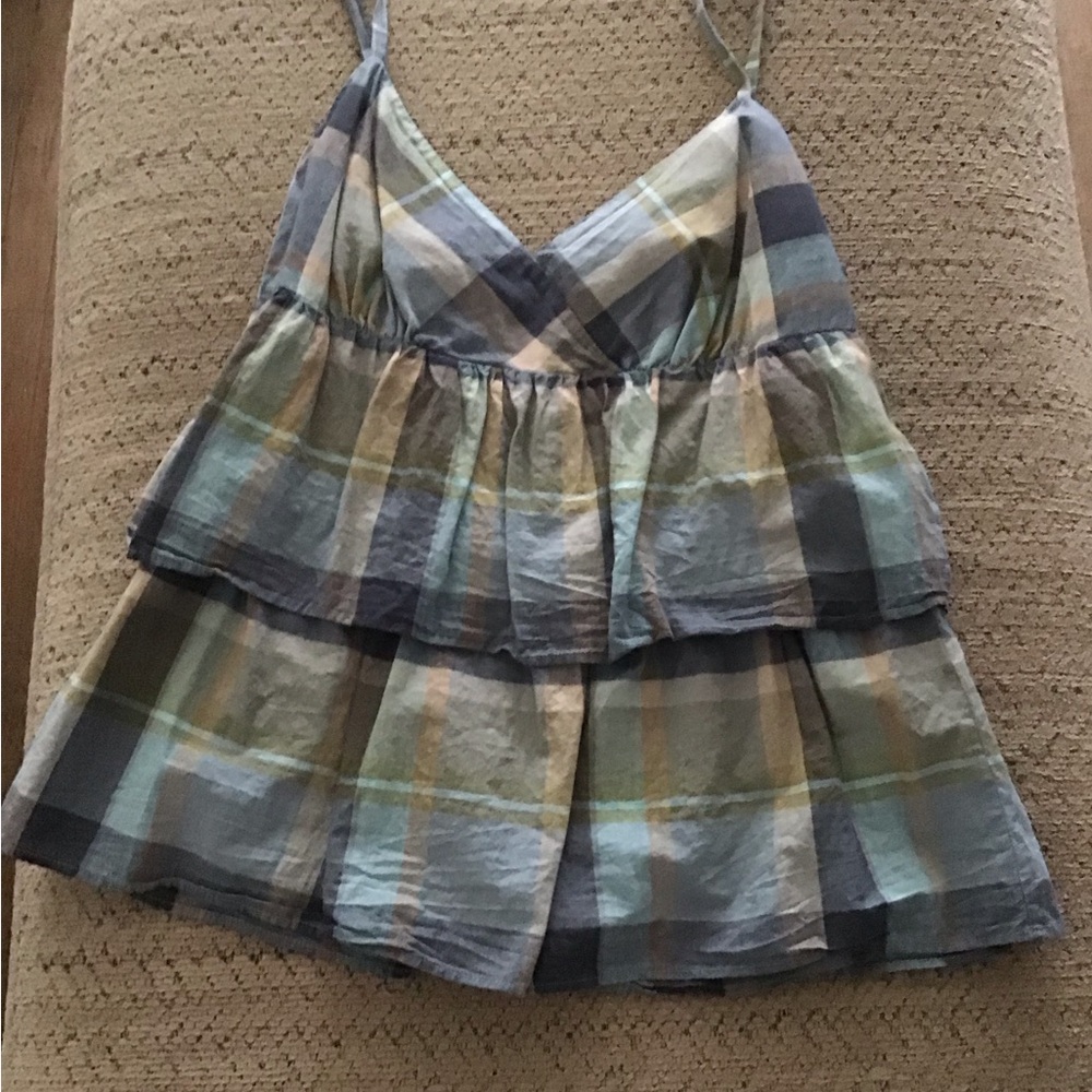 LOFT Multicolor Plaid Camisole